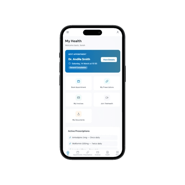 Everything a patient needs, in one secure account