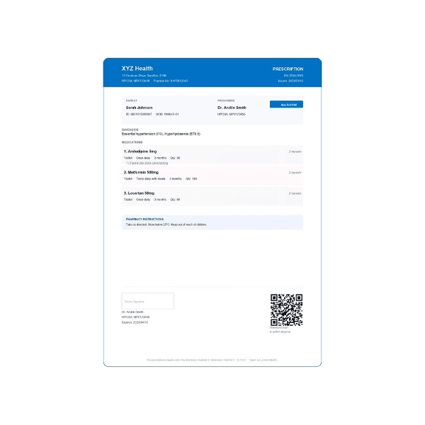 Single-use, QR-verified scripts